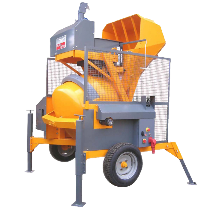 Altrad Belle RB500B Skip Feed Concrete Mixer - Three Phase Electric