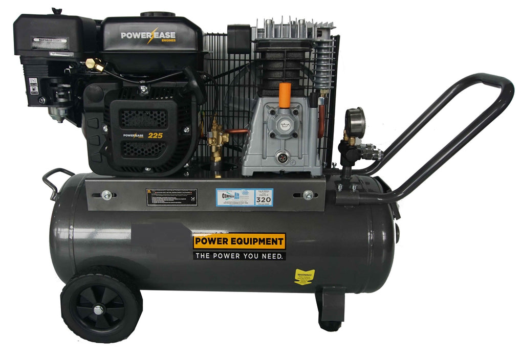 Industrial Powerease 320-50 Petrol Powered Air Compressor