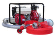 1½" Fire Fighter Honda Powered Pump + Hose Kit 30m - P1009GK - Riequip NZ