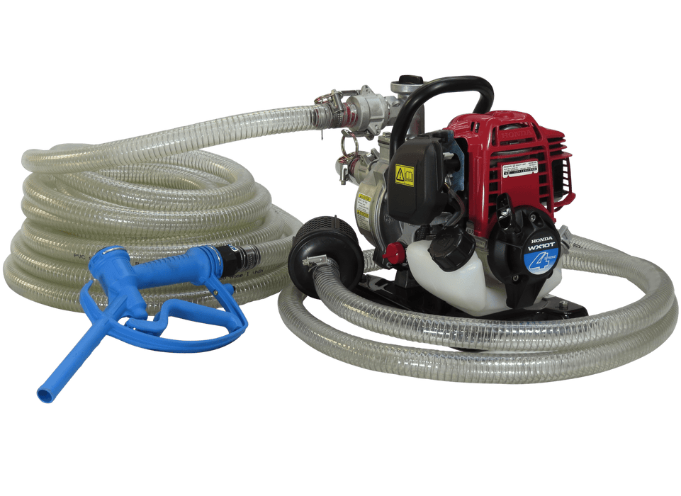 1" Honda WX10 Pump + Calf Milk Hose Kit - P1003GC - Riequip NZ
