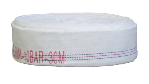 1½" Rhino White High Pressure Fire Layflat Hose 30m - HF2416F - Riequip NZ