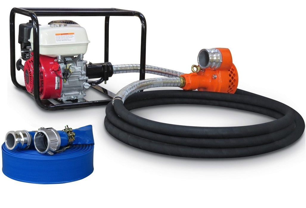 2" Kato Honda Powered Flexi - Drive Pump + Hose Kit - P1121GK - Riequip NZ