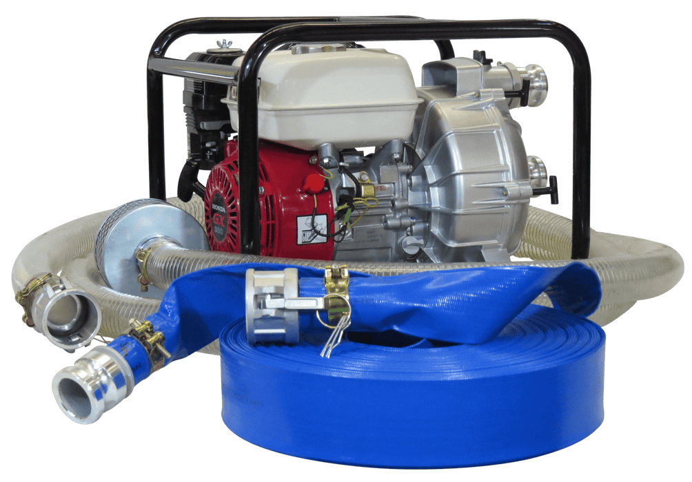 2" Kato Honda Powered Trash Pump + Hose Kit - P1041HK - Riequip NZ