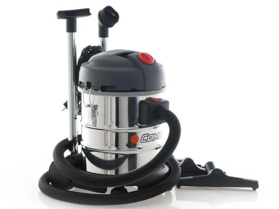 Comet CVP130X Wet and Dry Vacuum Cleaner with 30 liter stainless steel tank powerful suction for dust and liquid ideal for workshops garages