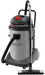 A gray Comet brand vacuum cleaner with a motorized head, being used on a floor.
