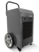 Gray dehumidifier 90L with wheels on a white background
