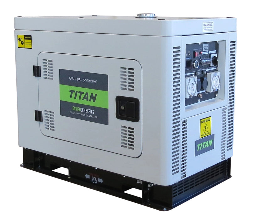 Titan Envirogen 15000iD Diesel Inverter Generator Single-Phase and 3-Phase - 2 WIRE AUTO-START