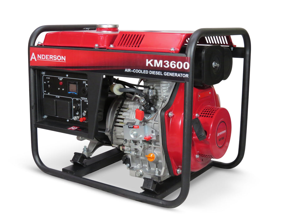 Anderson 3kW Diesel Generator Electric Start - G2715N - Riequip NZ