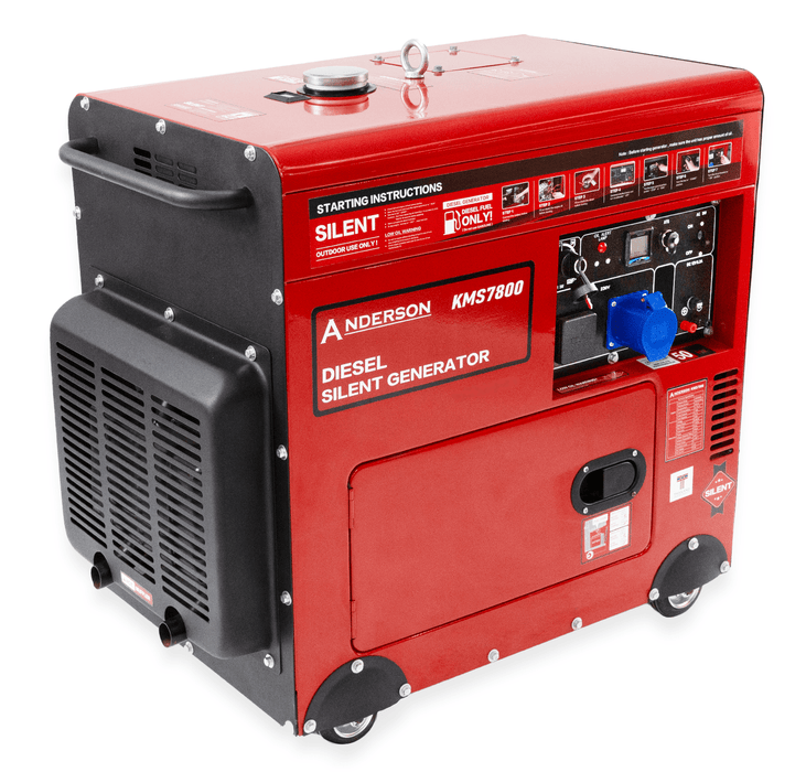 Anderson 7.5kW Silenced Diesel Generator - G4333G - Riequip NZ