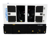 Cummins 33kVA diesel generator with access doors open showing internal components for easy servicing
