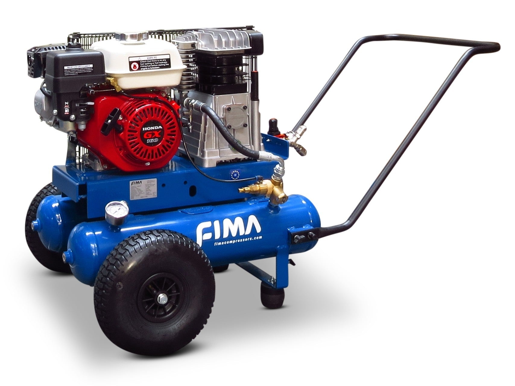 Fima 15cfm Eagle Honda GX160 Air Compressor Twin Tank | Riequip NZ