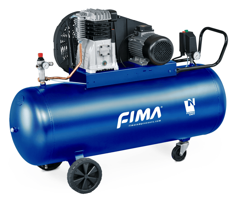Fima 19.5cfm Jumbo 4HP 200L Air Compressor 3 Phase - AC2066K - Riequip NZ