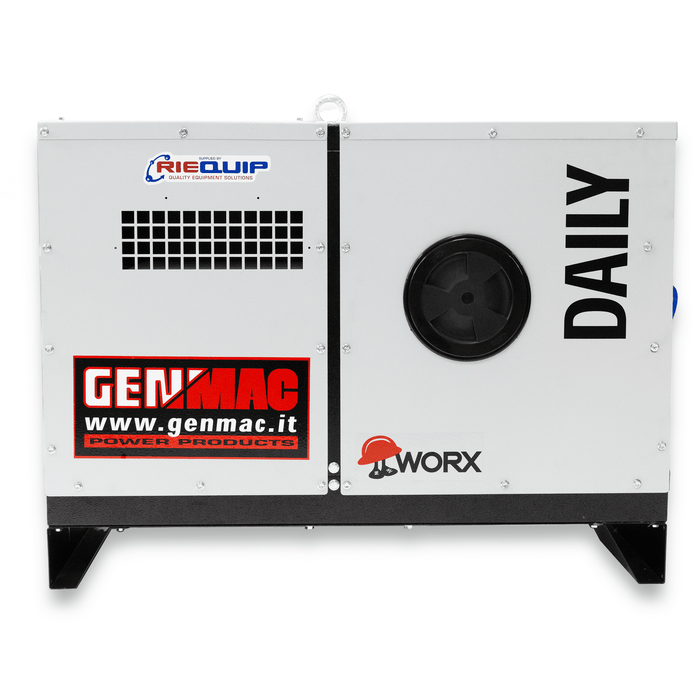 Genmac RG5000YS Yanmar Diesel Generator 6.1kVA Silenced 230v, 2 WIRE AUTO - START - G3922H - Riequip NZ