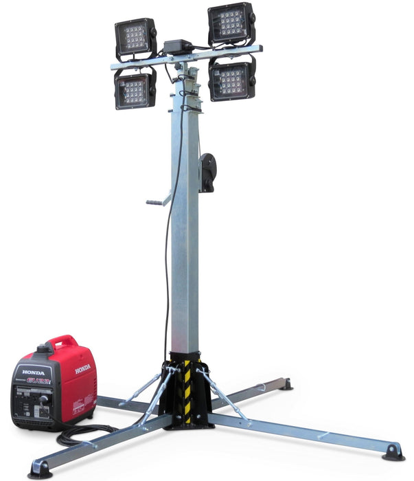 Genmac Scorpius LED Light Tower TM7 + Honda EU22i Inverter Generator - L3600FK - Riequip NZ