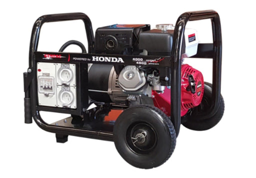 Genpac 4800 4.5kW Honda Powered Worksite Generator RCD - G1259J - Riequip NZ