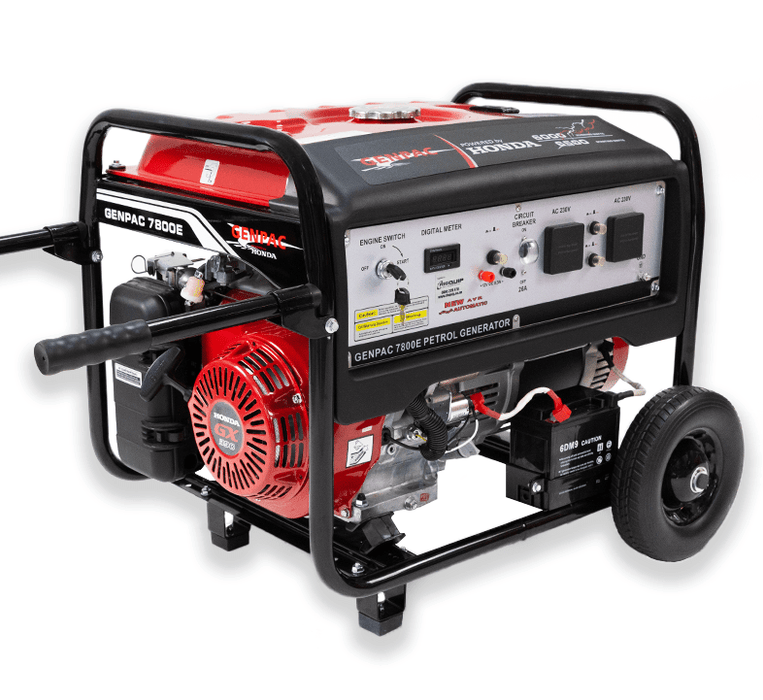 Genpac 7800E 6.5kW Honda Powered Generator - G1230J - Riequip NZ