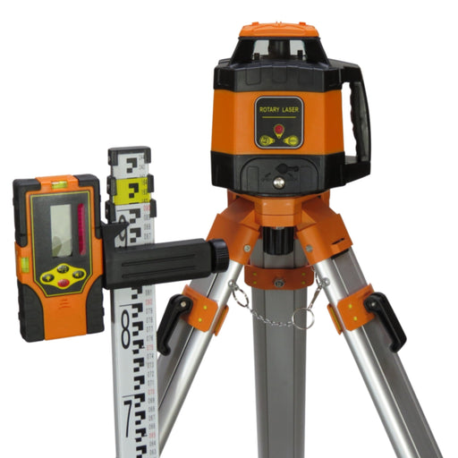 GeoTuff GT520 Rotating Laser Level Incl Staff & Tripod - M3904T - Riequip NZ