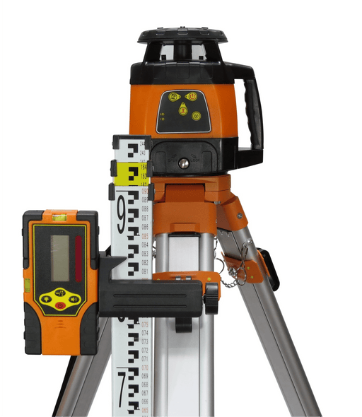 GeoTuff GT522 Rotating Laser Level Incl Staff & Tripod - M3909T - Riequip NZ