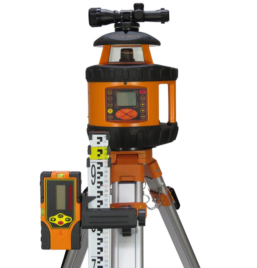 GeoTuff GT530 Rotating Laser Level Incl Staff & Tripod - M3915T - Riequip NZ