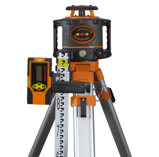 GeoTuff GT536 Rotating Laser Level Incl Staff & Tripod - M3823T - Riequip NZ