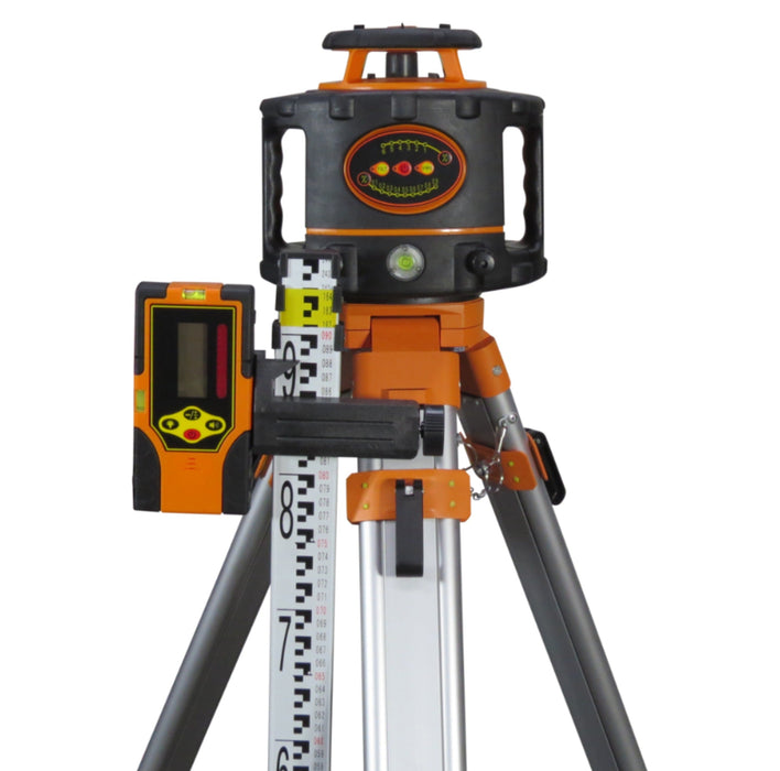 GeoTuff GT536 Rotating Laser Level Incl Staff & Tripod - M3823T - Riequip NZ