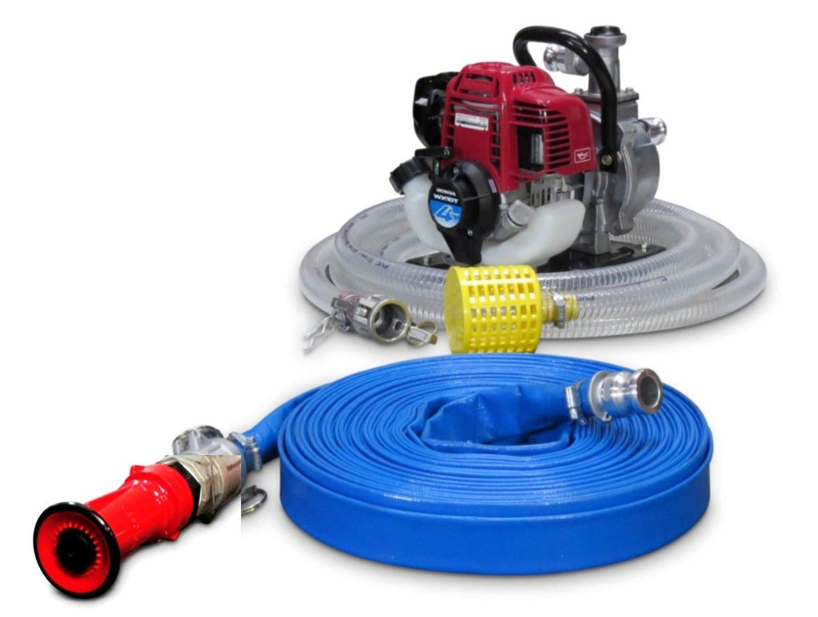 Honda WX10 Water Pump + Firefighting Hose Kit | Riequip NZ
