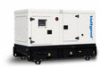 Kubota powered silenced diesel generator, isometric view