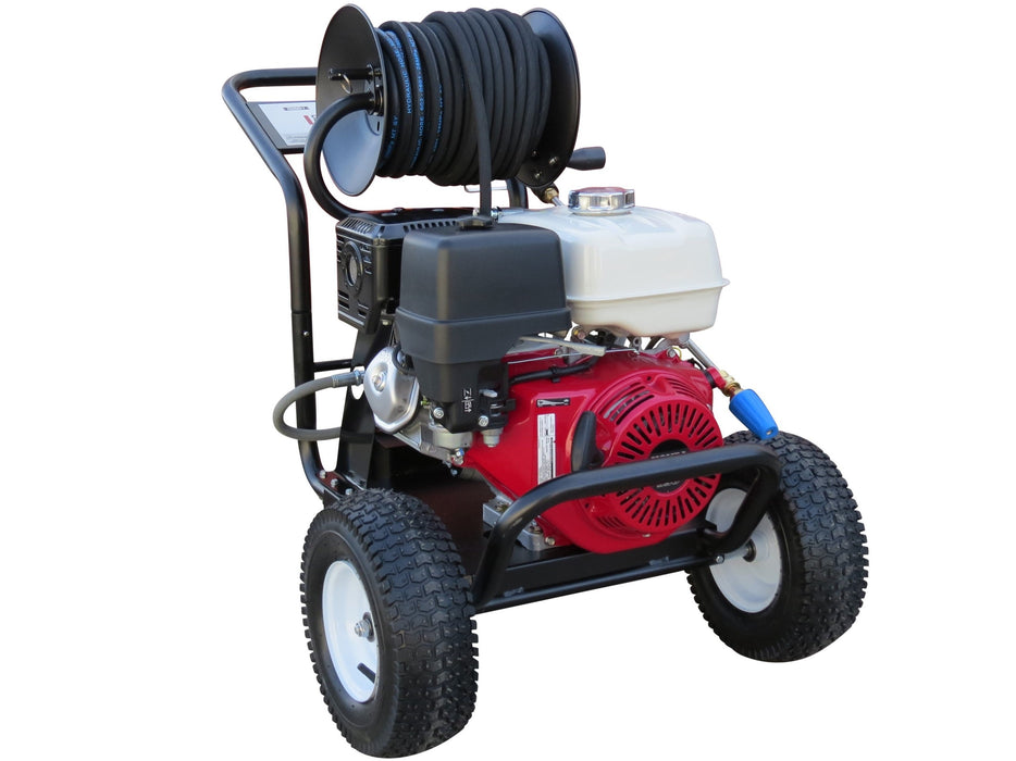 Pro - Blast PB4000H - FR Honda Petrol Powered Waterblaster Including Hose Reel - WB1563GR - Riequip NZ