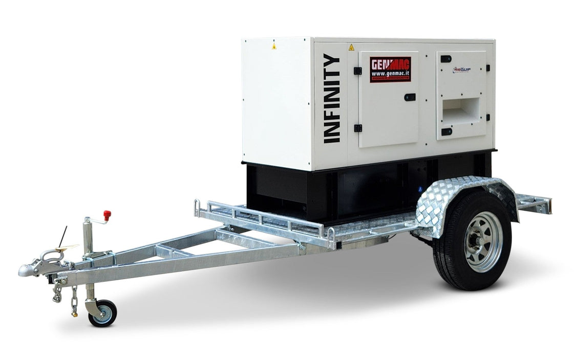Single Axle Generator Trailer to suit Genmac models RG11000YS, G15000YS, G20YS and RG20YS - T8224F - Riequip NZ