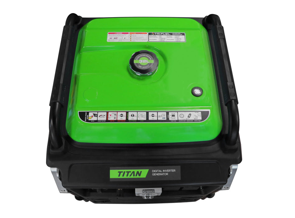 Titan 11kW Petrol - LPG - NG Inverter Generator Remote Start - G4240G - Riequip NZ