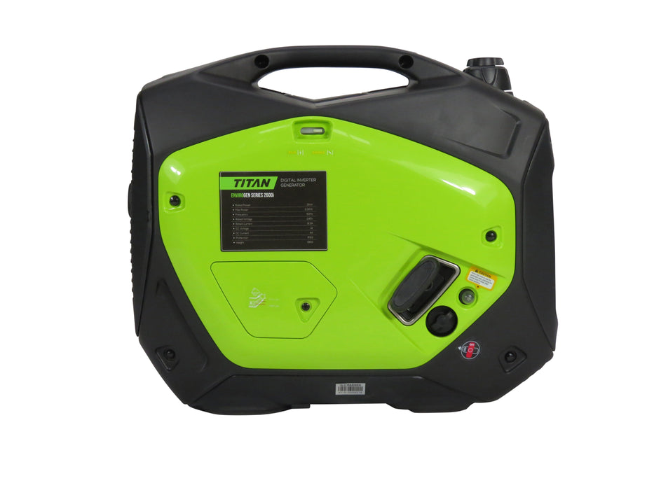 Titan Envirogen 2600I Inverter Generator - G4206G - Riequip NZ