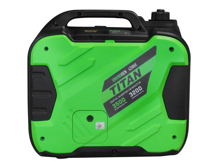 Titan Envirogen 4200iE Inverter Generator 3.5kW Remote Start - G4208G - Riequip NZ