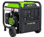 Titan Envirogen 4600iE 4.0kW inverter generator with wheels and handle.