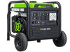 Isometric view of the Titan Envirogen 9000iE inverter generator showing the control panel