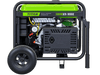 Right view of the Titan Envirogen 9000iE generator showing the engine