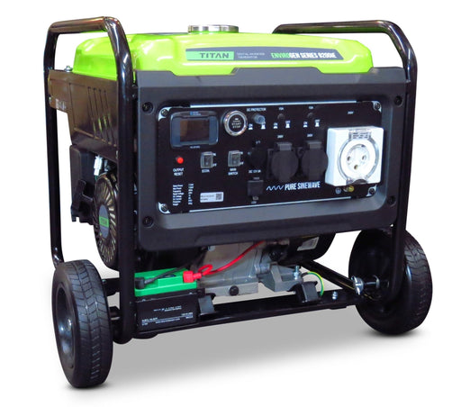 Titan Envirogen 9200IE Inverter Generator, 2 Wire Auto - Start - Incl Wheel Kit - G4236G - Riequip NZ